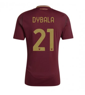 AS Roma Paulo Dybala #21 Primera Equipación 2024-25 Manga Corta